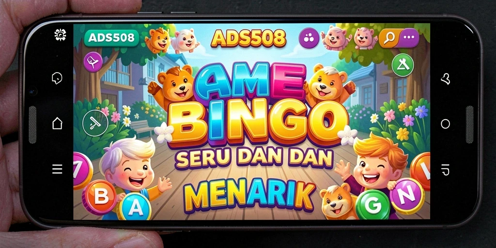Tampilan gameplay ADS508 dengan fitur Bingo yang menyenangkan.
