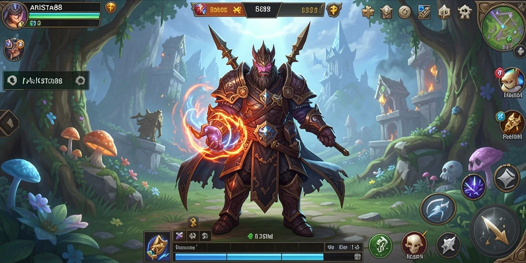 Tangkapan layar gameplay ARISTA88 menunjukkan aksi pertarungan yang seru dan grafis menawan.