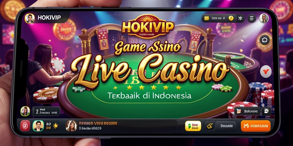 Tampilan gameplay HOKIVIP dengan dealer langsung yang profesional.