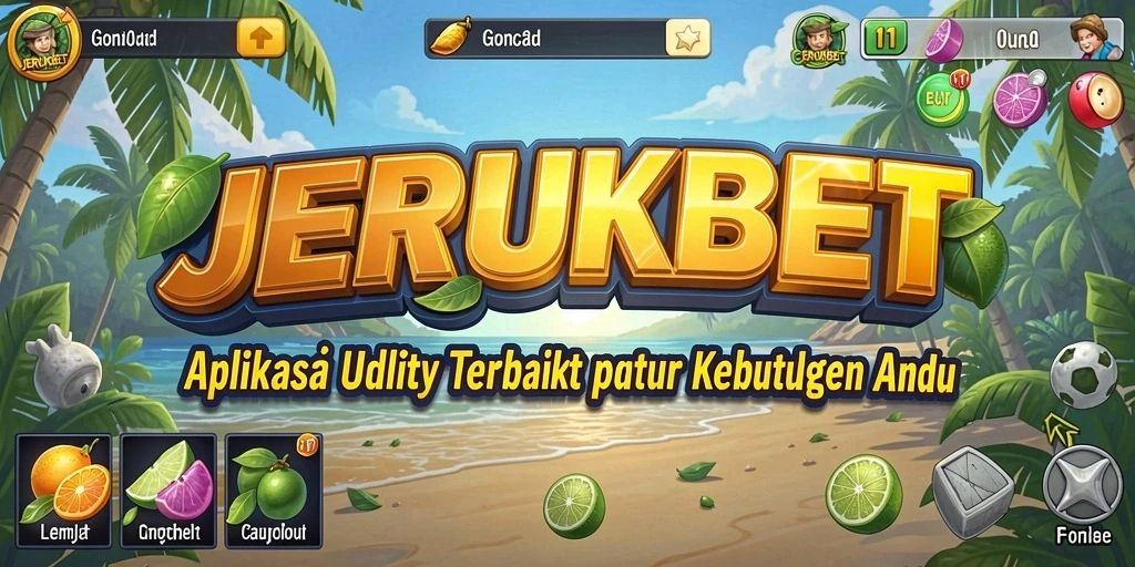 Screenshot utama JERUKBET menampilkan tampilan antarmuka aplikasi Utility.