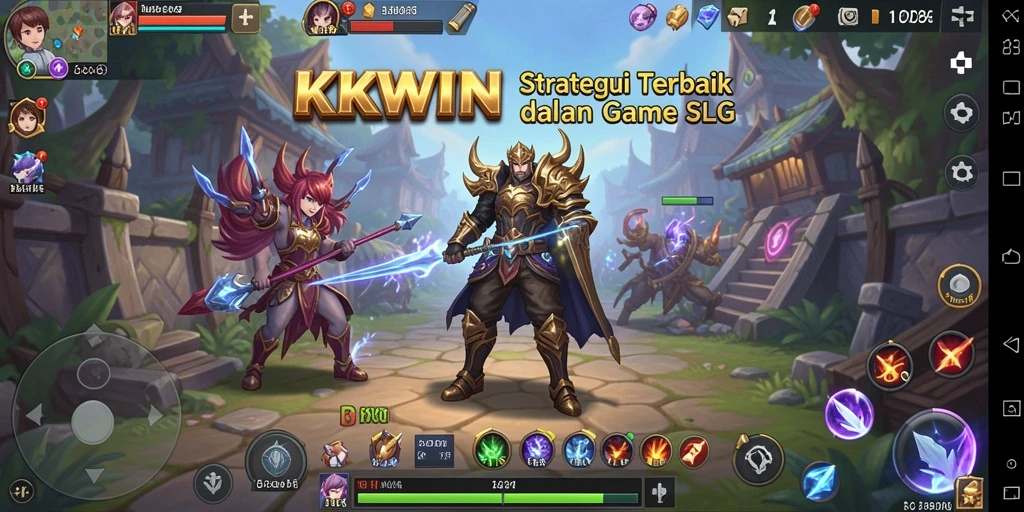 Tampilan gameplay KKWIN yang menarik dan seru dalam dunia SLG.