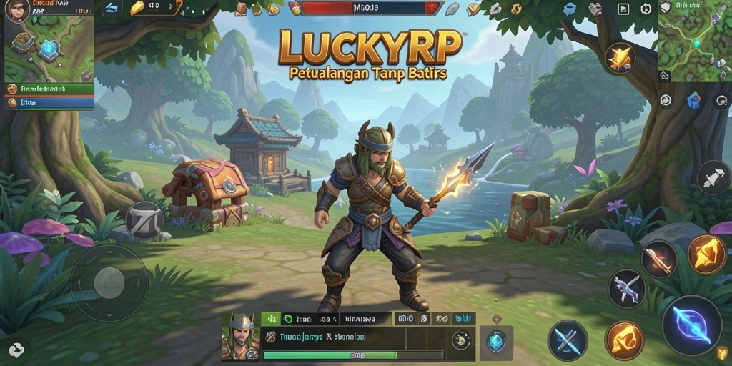 Screenshot gameplay LUCKYRP yang menampilkan pertempuran epik.