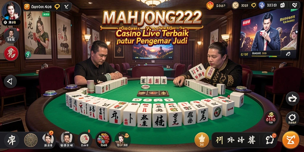Tampilan gameplay Live Casino yang mendebarkan di MAHJONG222.