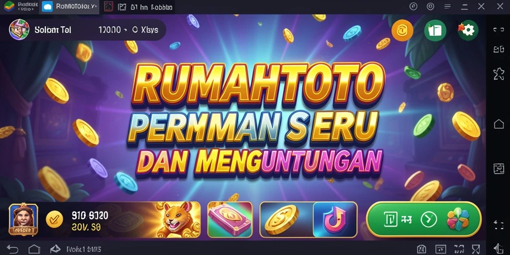 Screenshot RUMAHTOTO menampilkan gameplay Slot yang seru dan menarik.