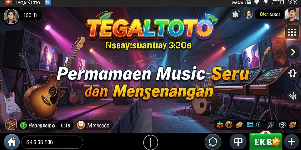 Screenshot gameplay TEGALTOTO menampilkan serunya bermain musik.